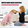 Plush Dog Pajamas for Cold Weather 4 Legs Clothes Dog