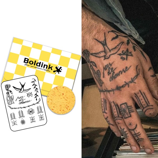 Boldink Temporary Tattoos, semi permanent tattoos, 15-day long lasting tattoo
