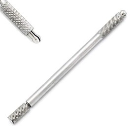 AAProTools Micro Blades Round Knurled Chuck Scalpel Handles Stainless Steel 13 cm Long