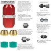800-641 Line Splice Connector Splicer Coupler For 3/8'' Aluminum Lines,