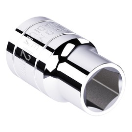 FOCMKEAS 12mm Shallow Socket, 1/2 Inch Drive, 6-Point, Metric, Heat Treated CR-V Steel Short Sockets, Full Polishing, 1.5 Inch Length