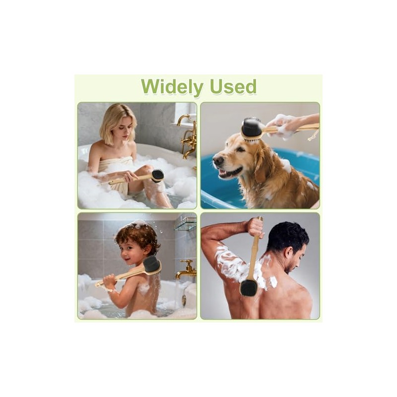 Silicone Back Scrubber for Shower, Stocking Stuffers for Men, Silicone