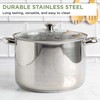 Ecolution Stainless Steel Stock Pot with Encapsulated Bottom Matching Tempered