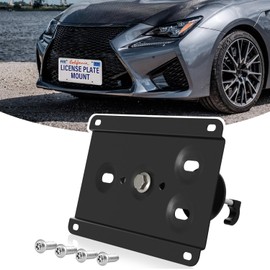 Front License Plate Holder No-Drill License Plate Bracket Mount Anti-Theft Frame Replacement Frames Compatible with 2015-up Lexus RC,Install in Seconds