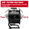 10-Inch High-Velocity Drum Air Circulator Fan, Heavy-Duty Shop Fan with
