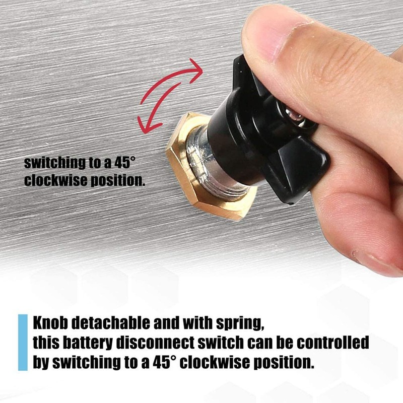 Car Master Battery Disconnect Switch Power Cut Isolator Killer Detachable