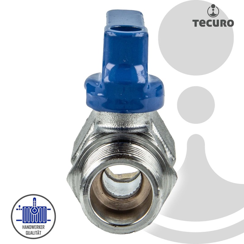 tecuro Mini Ball Valve Internal Thread Rp 3/8 Inch x