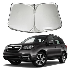 SZYUCHEN Car Windshield Sun Shade Sunshade Compatible with Subaru Forester Crossover Base Premium Sport Limited 2018 2017 2016 2015 2014 Accessories, Foldable Car Front Window Sun Shield Visor