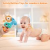 HOTUT Baby Soft Rattles, 2 Pack Finger Rattle Toys, Plush