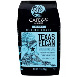 Heb Cafe Ole CAFE Olé by H-E-B Medium Roast Texas Pecan Ground Coffee, 12 oz