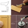 SiiRo 1.5mm Leather Edge Creaser, Stainless Steel Leather Edge Tool