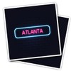 Vinyl Square Stickers (Set of 2) 10cm - Neon Sign