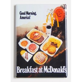 Blue Crab Magnets Fast Food Breakfast FRIDGE MAGNET sign advertisement - 1.75 x 2.75 inches