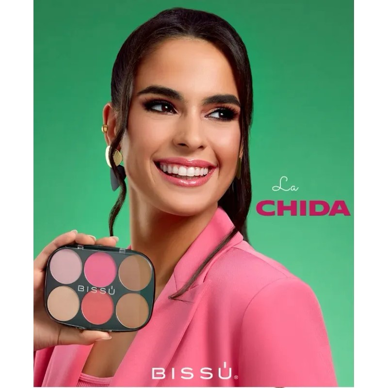 Paleta De Rostro Bissu Iluminador Rubor Bronceador Contorno