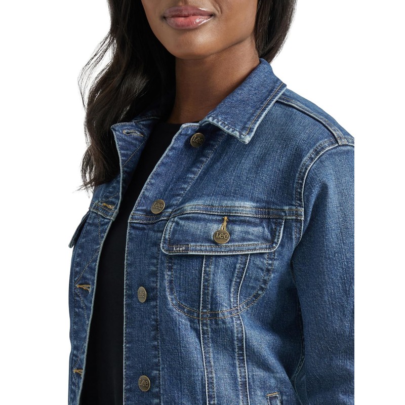 Lee Womens Legendary Rider Denim Jacket Standout Small