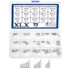 XINGYHENG 75PCS 15 Kinds M2 M3 M4 304 Stainless Steel