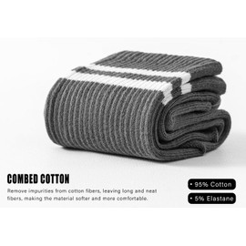 Gendewiner 3 Pairs Gray Non Slip Yoga Grip Pilates Socks for Women&Men Anti Slipper Grippy Socks for Ballet, Hospital, Dance, Trampoline, Barre