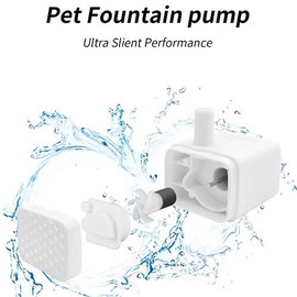 Water Pump for Pet Fountain,Smart cat Water Fountain-White HB-200