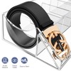 Acrylic Belt Organizer, ToyaJeco 5 Compartments Belt Storage Holder for