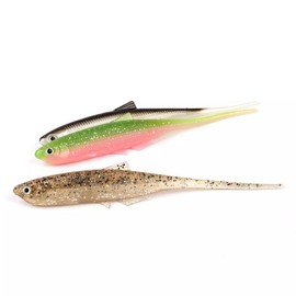 LMAB KØFI Bleak Pintail 11 cm - No Action Shad Soft Lure - Drop shot for perch, zander Color Electric Chicken