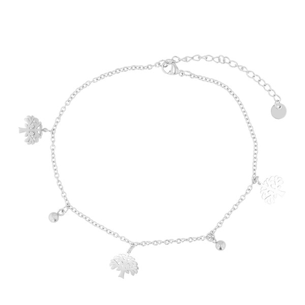 Akzent Fußkette Damen Edelstahl 24+5 cm verstellbar – Fußkettchen „Ysoria“
