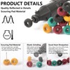40 PCS Double-Layer Buffing Pads, Multi-Grit Abrasive Wheels (80/150/240/400) for