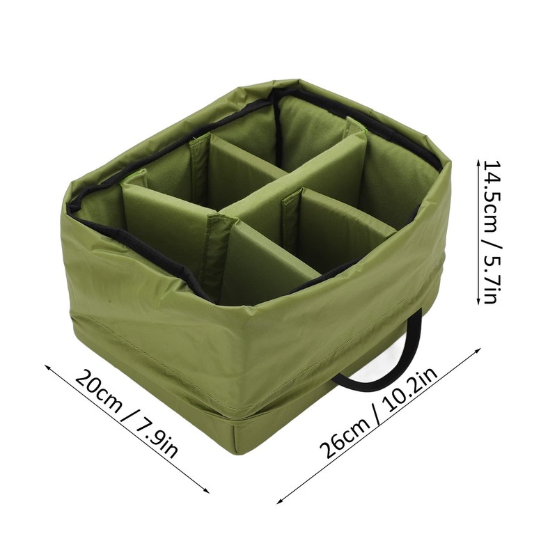 Partition Camera Padded Bag, Waterproof Insert Padded Partition Camera Bag