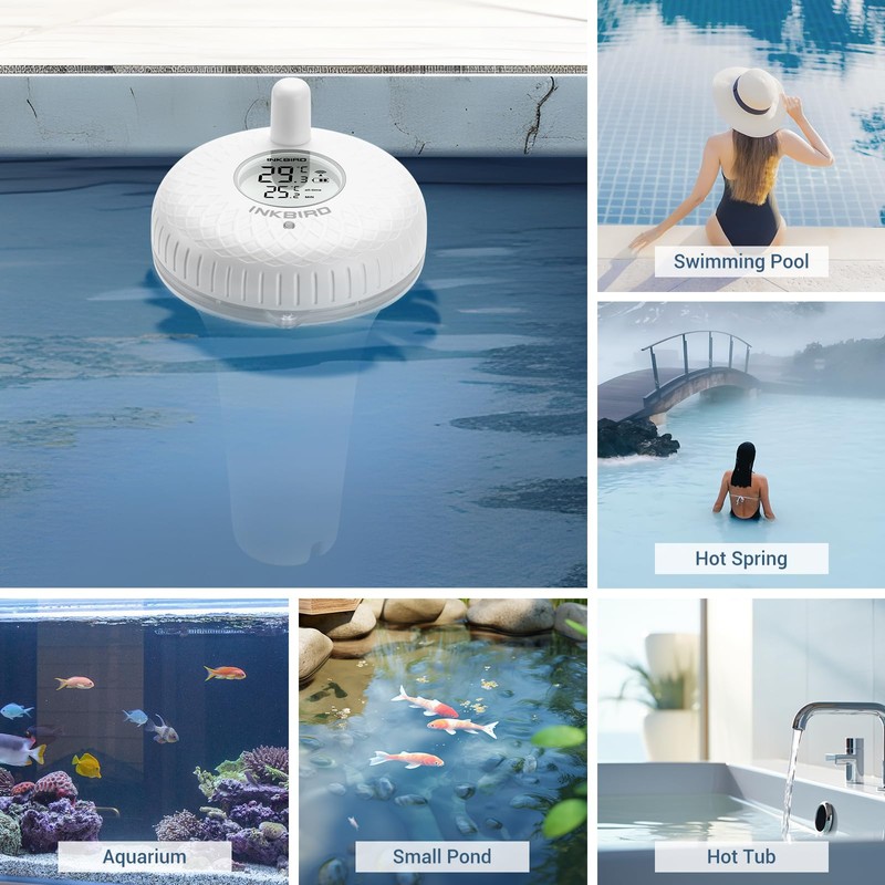 Inkbird IBS-P01R Wireless Pool Thermometer, Floating Thermometer (Sender)