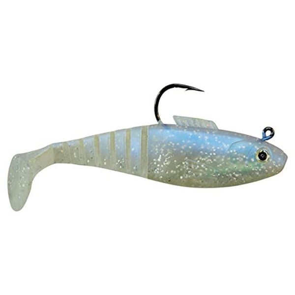 Egret Baits E-VSH30-14-01 3" Vudu Shad 3/Pk, Lime Chartreuse