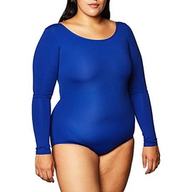 Capezio Women's Long Sleeve Leotard, Royal, L