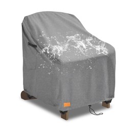 UNARK Outdoor Adirondack Chair Covers 28W 32D 35H Inches, Patio Furniture Covers Waterproof Heavy Duty Patio Chair Covers, Swivel Patio Chair Covers Gery