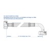 SFX® Reinforced Hose 150 cm Flex Hose 1/2 Inch Nut