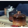 Ceramic Mini Sugar Bowl Seasoning Pot Salt Pepper Storage Jar