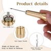 Snblzhef 9pcs Leather Sewing Awl Kit with Copper Handle with