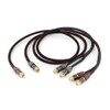 Bubiercaes RCA Splitter Cable, 1ft Shielded Audio Y-Adapter, 1-Male to
