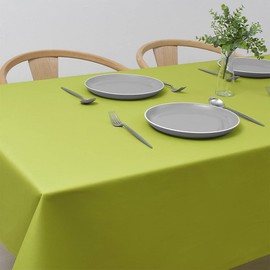 Style Decor W4702810 Tablecloth, 100% Cotton, Fashionable, Rectangle, Nordic, 56.9 x 70.9 inches (142 x 180 cm), Standard, Solid, Green