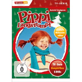Astrid Lindgren: Pippi Langstrumpf - TV-Serie Komplettbox (5 Discs, Exklusivprodukt) (CHRISTMAS LIMITED EDITION)