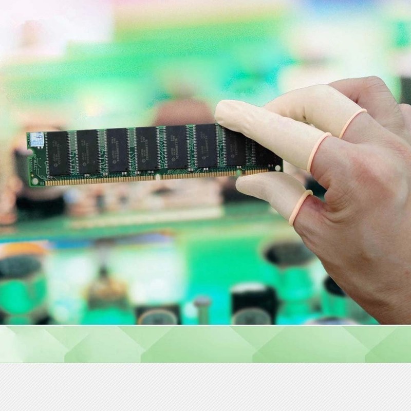 G2PLUS Finger Cots 600 PCS Latex Anti-static Finger Covers Finger