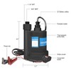 Water Pump Submersible Pump DC 12V Sump Pump 1500 GPH