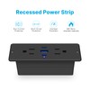 CCCEI Recessed Power Strip with Outlet and 65W USB C