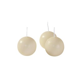 Cereria di Giorgio - 20 Candele Sfera - Colore Avorio - Diametro 3 cm - Durata 2 Ore