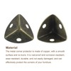 uxcell 36 Pcs Metal Box Corner Protectors 1.18"x0.79" Table Corner