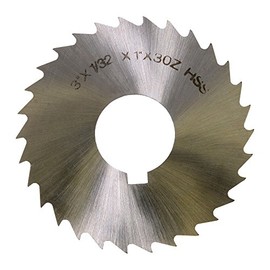 1/32" High Speed Steel Slitting Saw Blade - 3" Saw Diameter, 1" Hole Size, 30 Teeth, LittleMachineShop.com (4725)