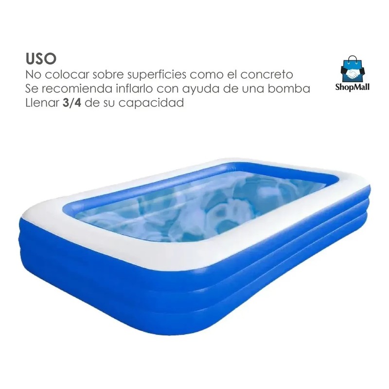 Piscina Familiar Inflable De 3 Metros Para Niños Y Adultos