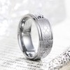 King Will 8mm Mens Tungsten Carbide Ring Laser Etched Celtic