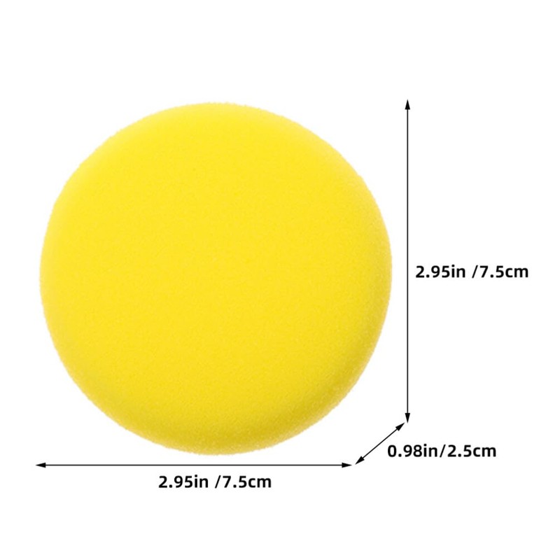 SEWACC 16pcs Sponges for Art Round Design Easy to Clean