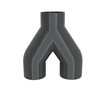 DRUCKKRAFT 2-way branch pipe DN75, branch piece, Y-distributor, extraction system,