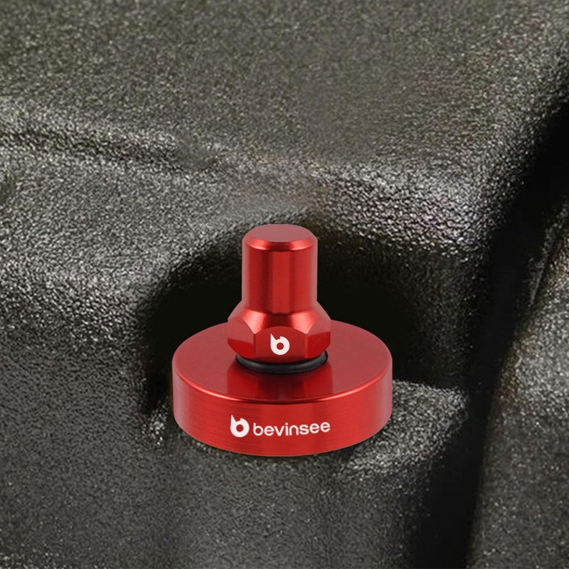 Bevinsee 16PCS Valve Cover Washer Seals Bolt Nuts Kit Compatible