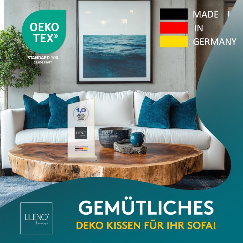 LILENO HOME Set of 4 cushion filling, 40 x 60