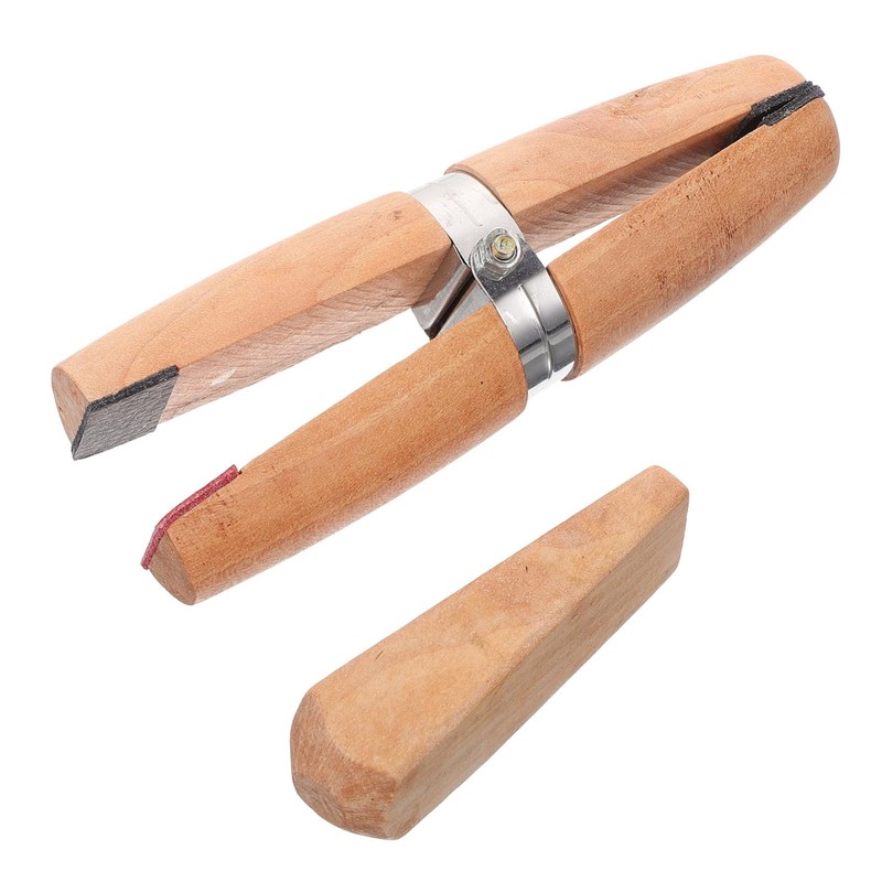 Operitacx Pack of 4 Wooden Ring Holders, Ring Clamps, Ring